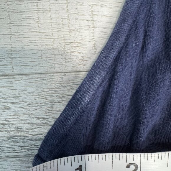 J. Jill Navy Floral Embroidered Sleeveless V-Neck Long Dress  D37 - Picture 6 of 6